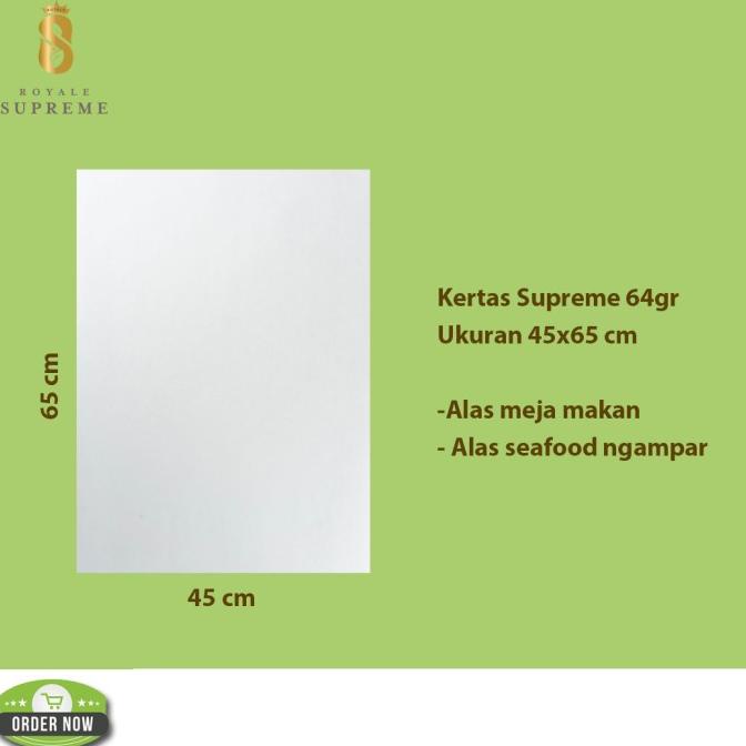 

Kertas Foodgrade Laminasi 20 x 70 cm / Kertas Supreme 64gr --Terbaru--