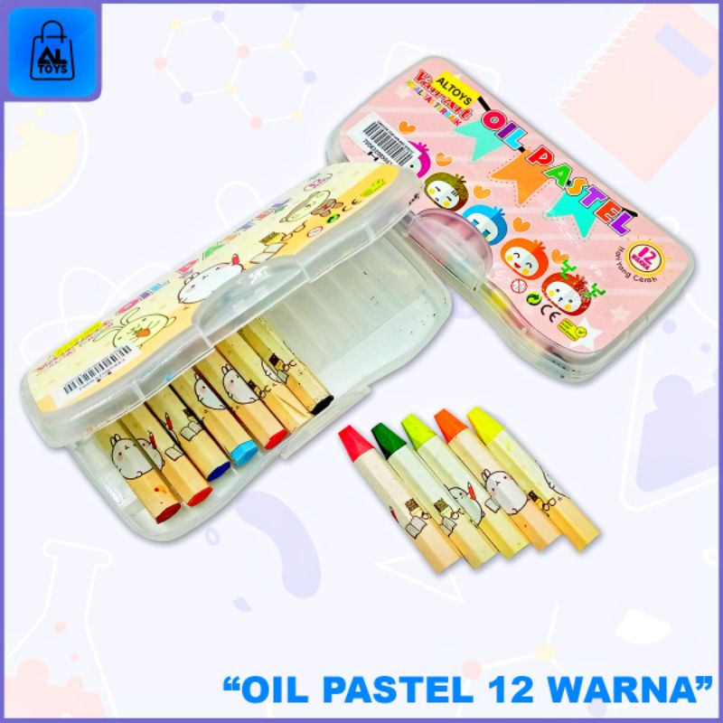 

PERALATAN MEWARNAI / MENGAMBAR ANAK-ANAK CRAYON PENSIL KRAYON PASTEL OIL 12 WARNA TERMURAH