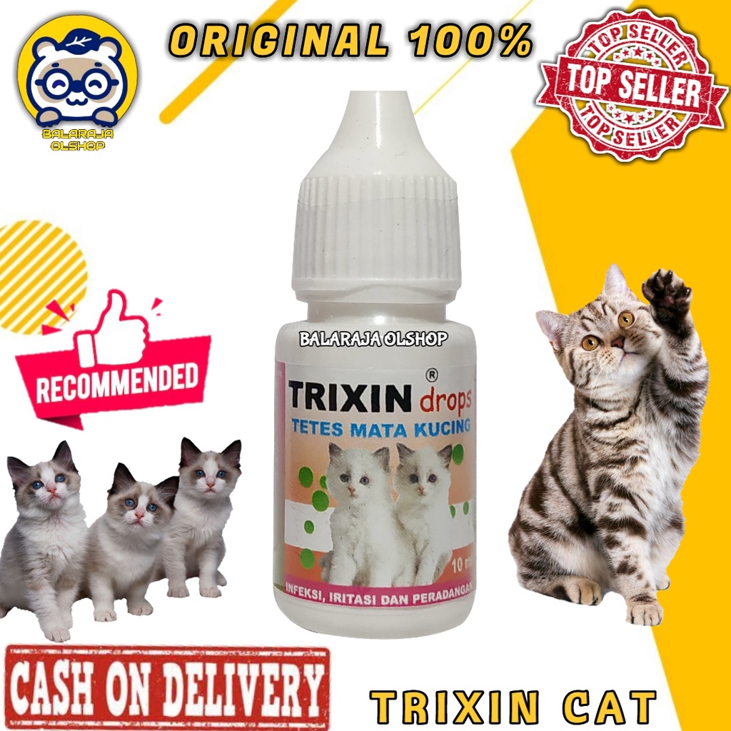 OBAT KUCING SAKIT MATA MERAH BERAIR BELEK TRIXIN CAT