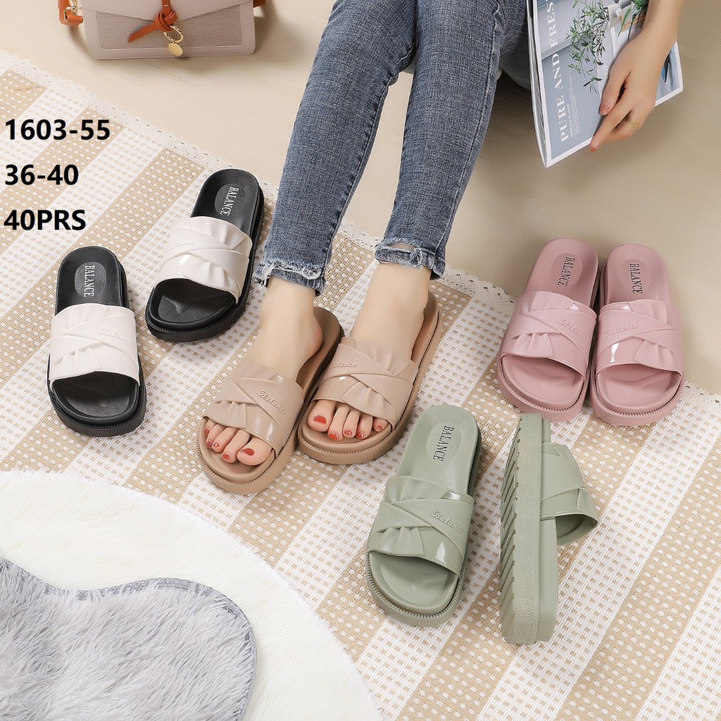 BALANCE 1603-55/ sandal jelly wanita/wedges jelly import balance