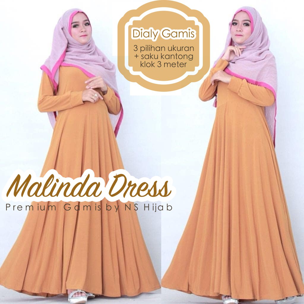 Gamis Jersey Premium JUMBO MELINDA by NS Hijab