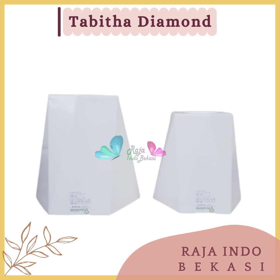 Rajaindobekasi Pot Tabitha Diamond 20 25 Putih Pot Bunga Tanaman Tinggi Pot Diamond Tabitha Putih Pink 20 25 30 35 Grosir