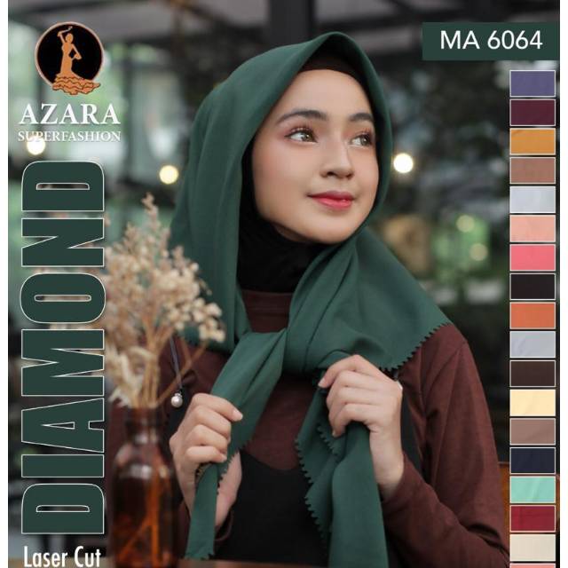 Jilbab Segi Empat Azara Diamond