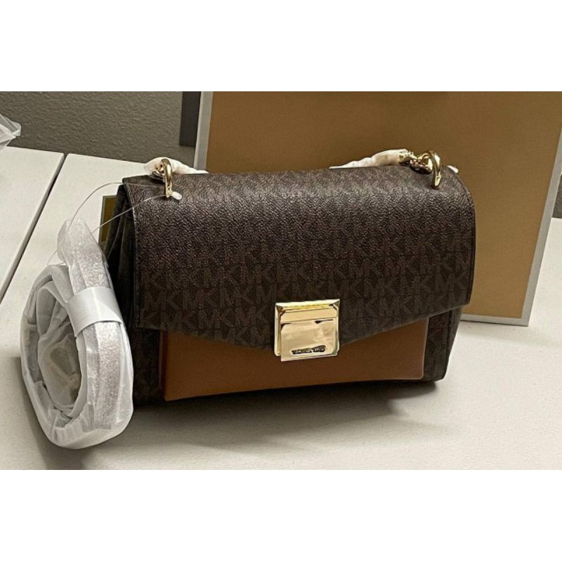ORIGINAL MICHAEL KORS MK LITA MEDIUM LEATHER CROSSBODY