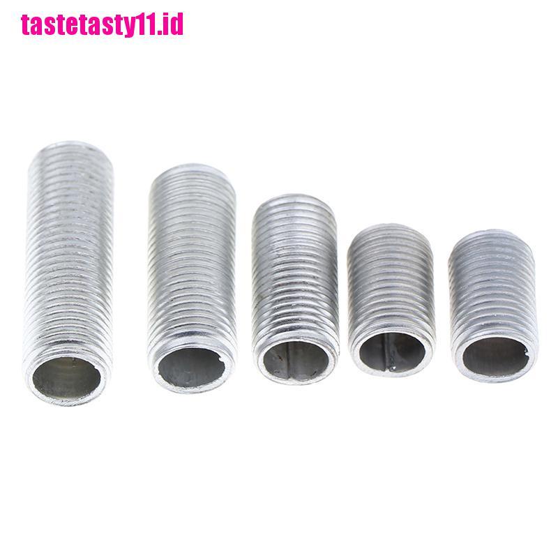 【TTID】5Pcs M10*1mm 1/1.5/2.5/3CM Allthread Hollow Threaded Tube Electrical Lamp