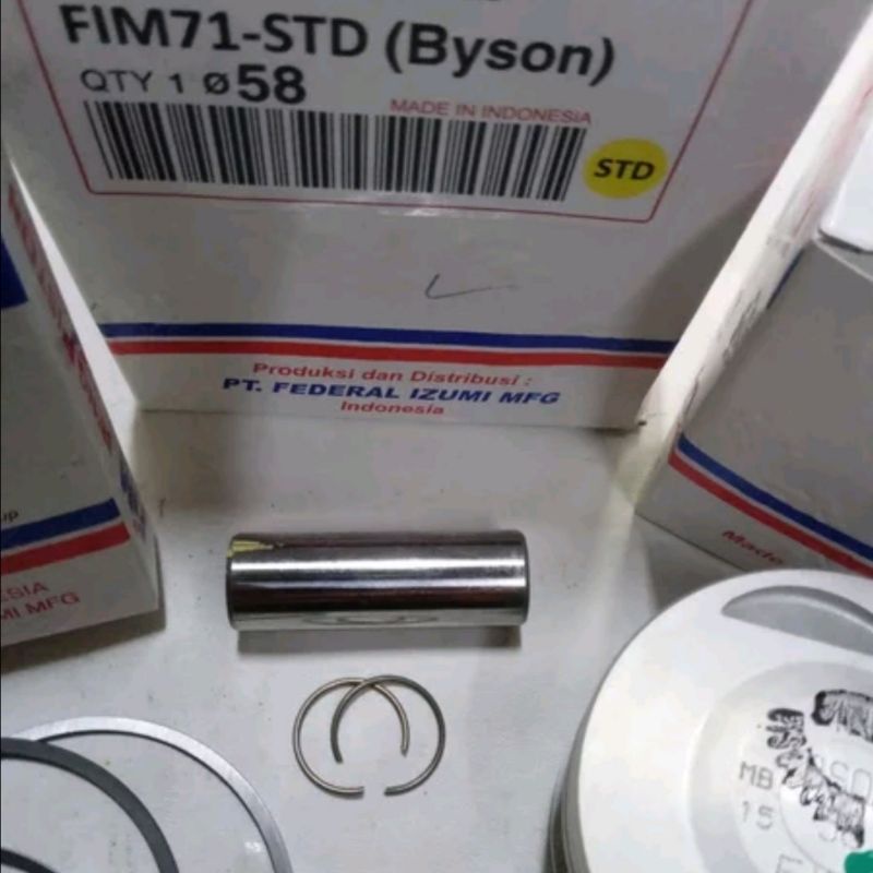 Piston seher kit byson oversize standar original fim