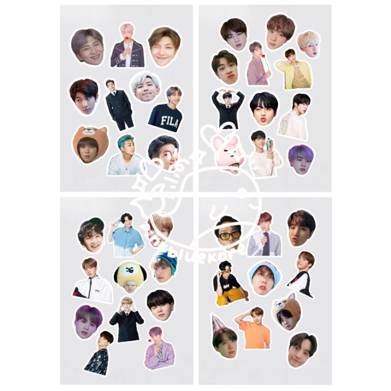 

Sticker BTS cute potong sendiri 10×14 cm part 1