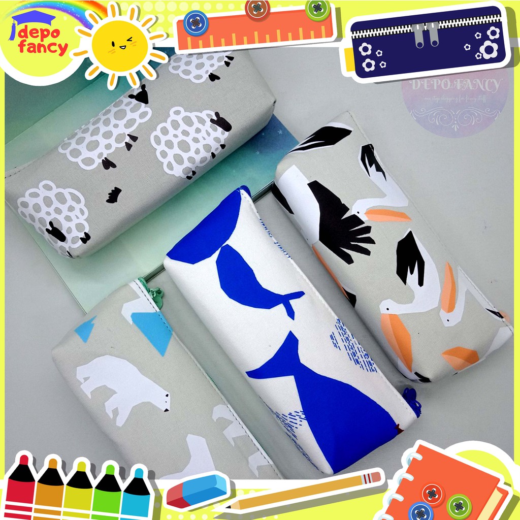 

Kotak Pensil Kain 2 Resleting / Tempat Pensil / Tepak Pensil / Boks Pensil / Box Pen Animals MHYQ02-865