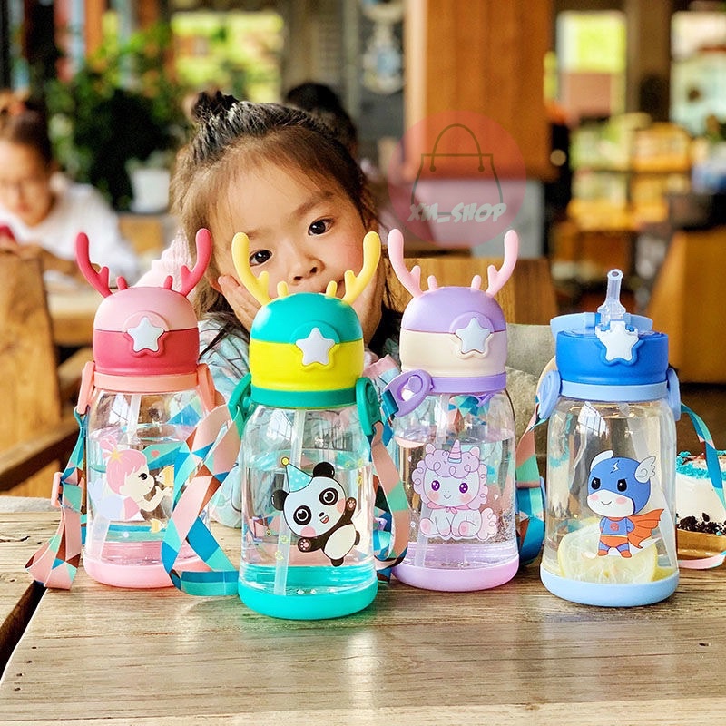 BOTOL MINUM ANAK BOTOL MINUM RUSA KARAKTER LUCU 600ml