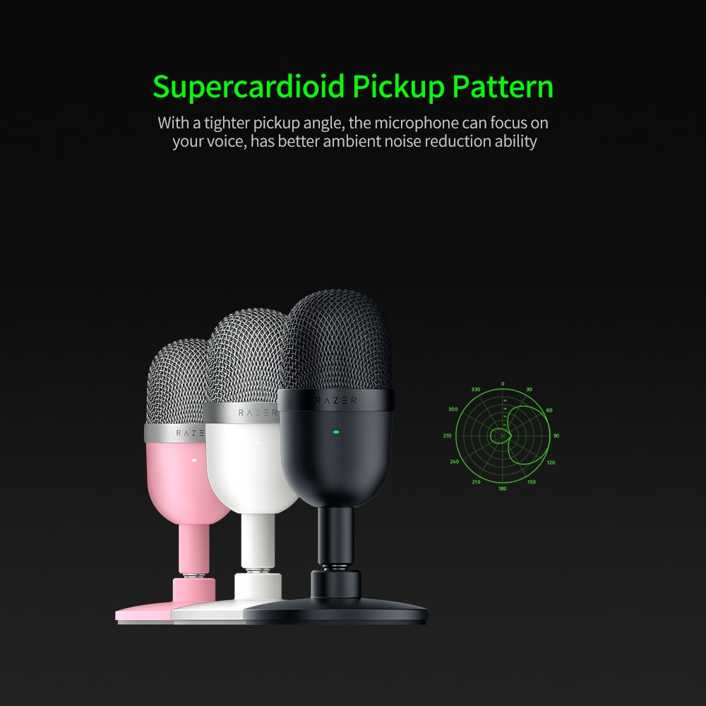 Razer Seiren Mikrofon Kondenser Mini USB ultra compact Untuk streaming