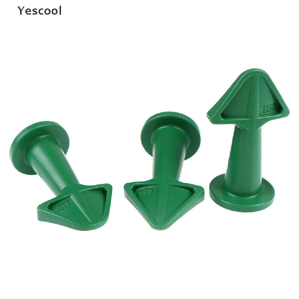 Yescool 3Pcs Nozzle Aplikator Dempul Bahan Silikon