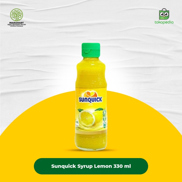 

(BISA COD) Sirup Sanquick/Sunquick Syrup Lemon 330ml