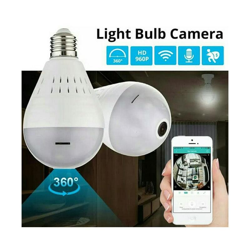 IP CAM PANORAMIC | CCTV LAMPU BOHLAM FB03 V380 | KAMERA CCTV BOHLAM