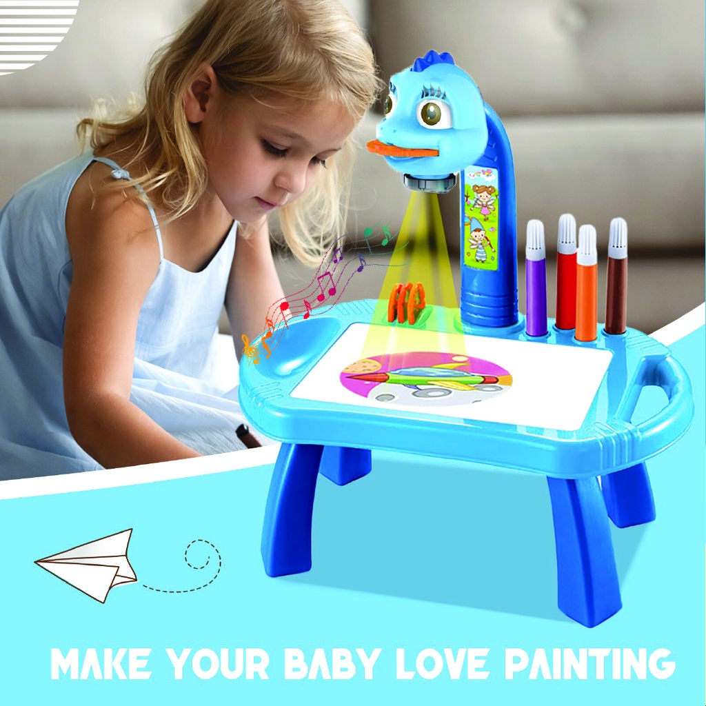 MAINAN ANAK PROYEKTOR MENGGAMBAR SET UNIK &quot;PROJECTOR PAINTING&quot; (SNI) IMPORT