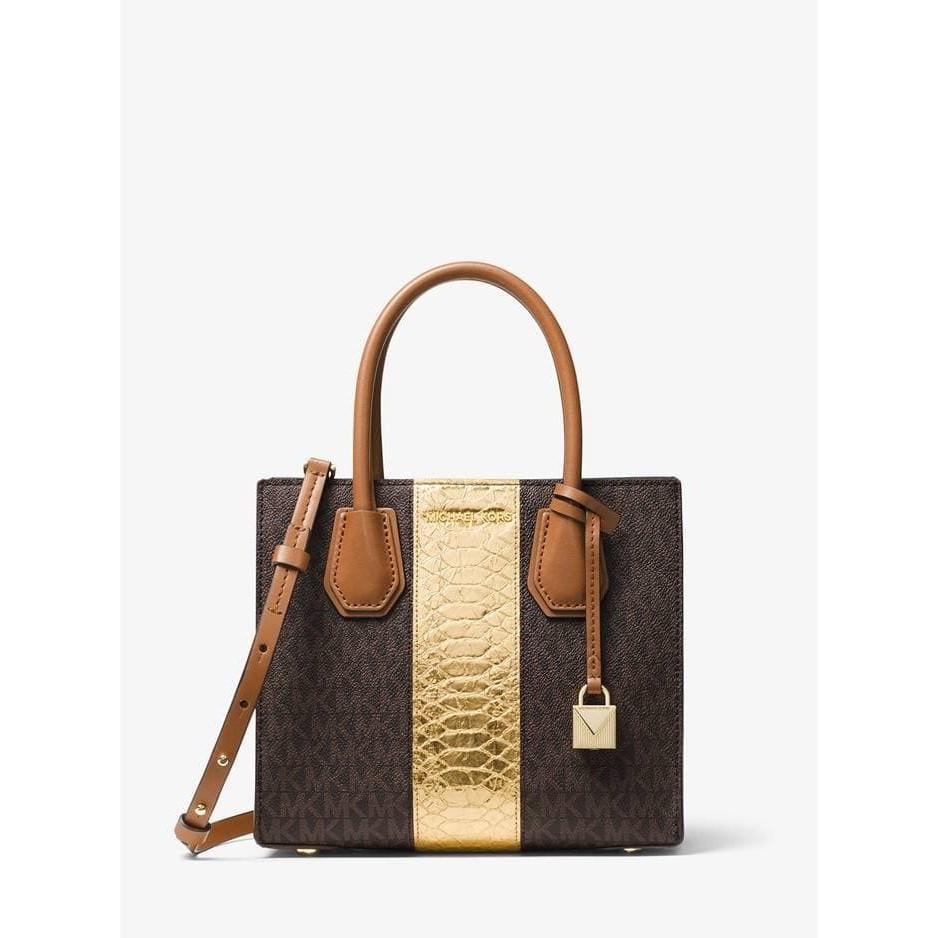 TAS MICHAEL KORS (MK) MERCER BROWN GOLD NWT
