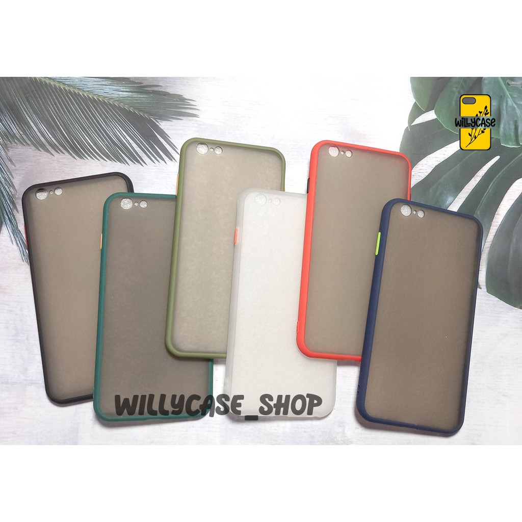 IPHONE 6 PLUS  Case Dove Matte Mychoice Transparan Slim Case Fuze Macaron