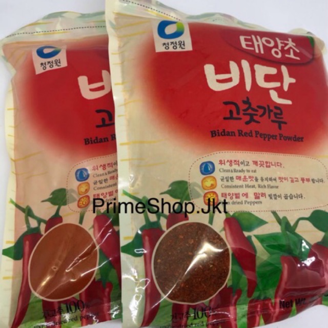 

Daesang Cjo Gochugaru Korea Cabe Cabai Bubuk Korea Kasar / Halus 1 kg Bidan Red Pepper Powder