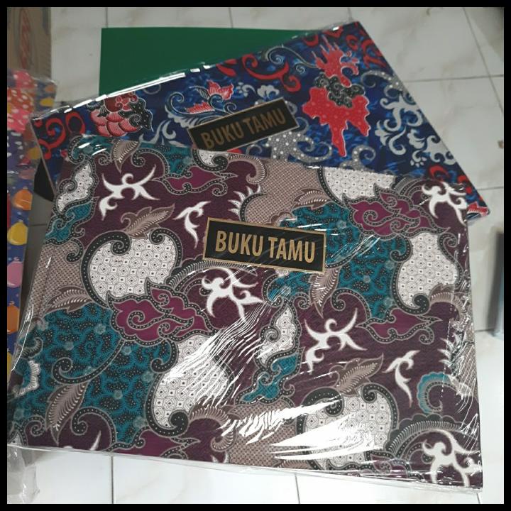 

Buku Tamu 22X31Cm Cover Kain Batik Asli 1 Buah