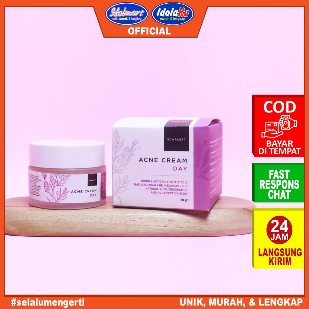 IDOLAKU Scarlett Whitening Acne Day Cream 20gr