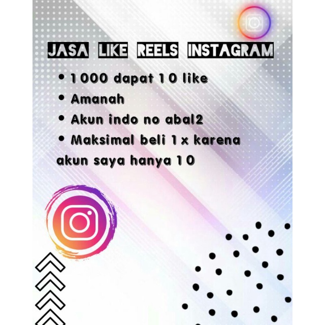 JASA LIKE REELS IG