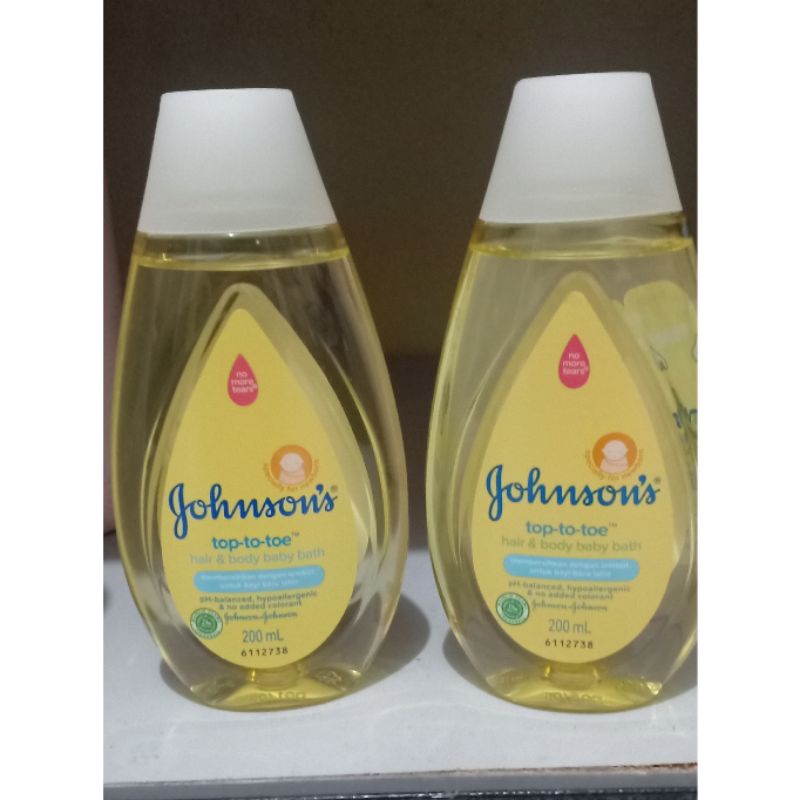 johnson top to toe hair and body bath 200ml