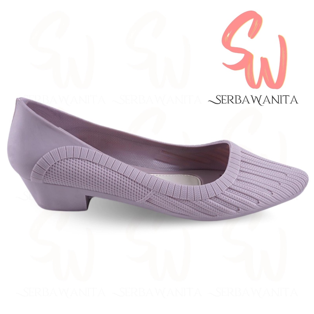 Sepatu Wedges Jelly Kantor Wanita Korea Terbaru Porto FSN