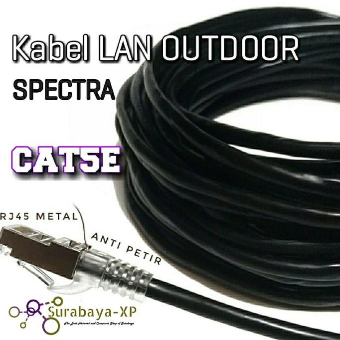 Kabel LAN 50M UTP STP CAT5E 50 M 50 Meter 50Meter FTP Outdoor SPECTRA