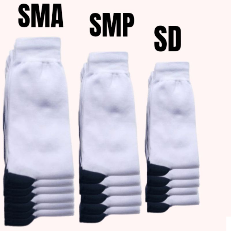 kaos kaki sekolah kaos kaki Pramuka/hitam/ hitam putih/putih SD, SMP, SMA