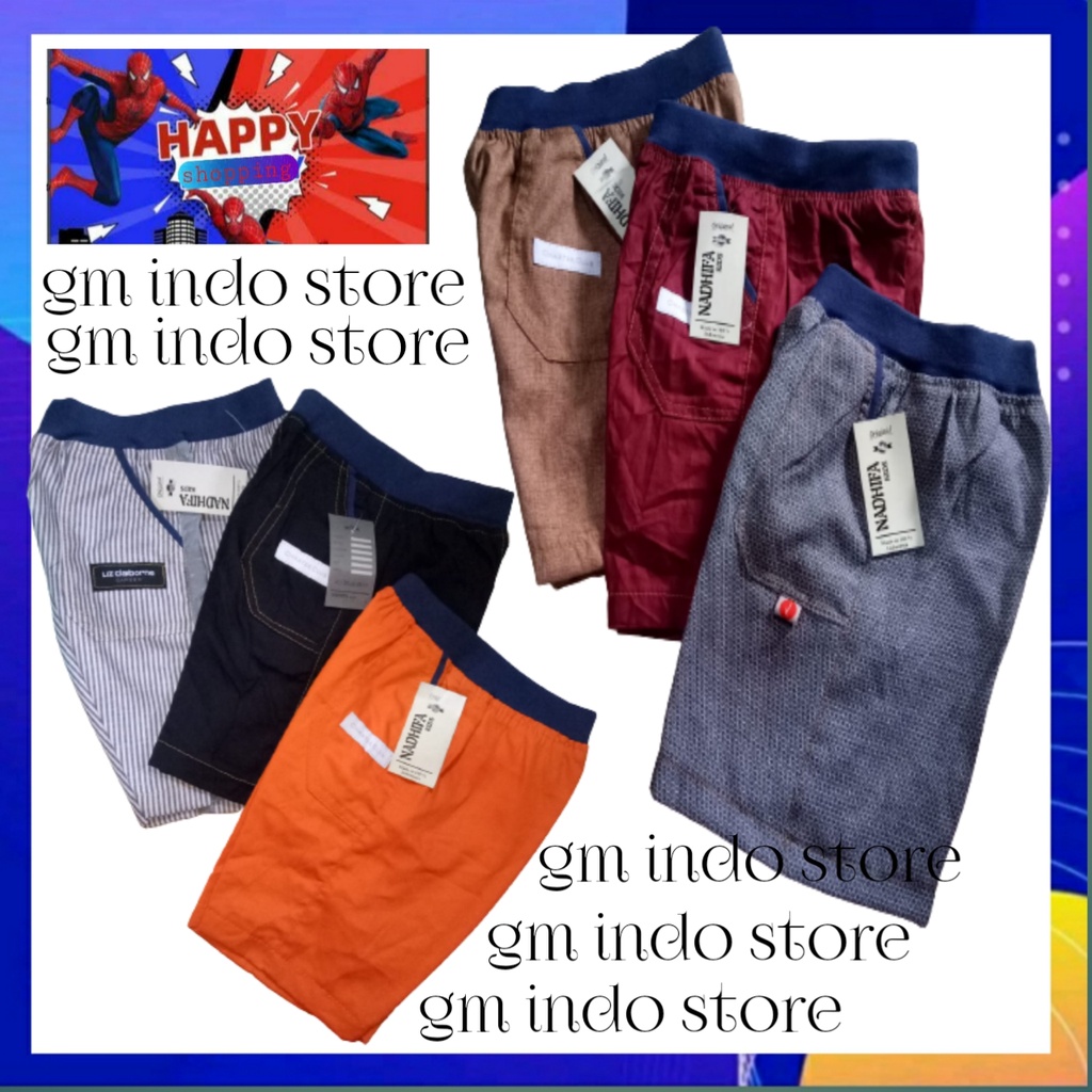 Celpen anak / celana pendek anak laki laki harian murah / hotpant rib cowok umur 1 2 3 4 5 6 7 8 tah