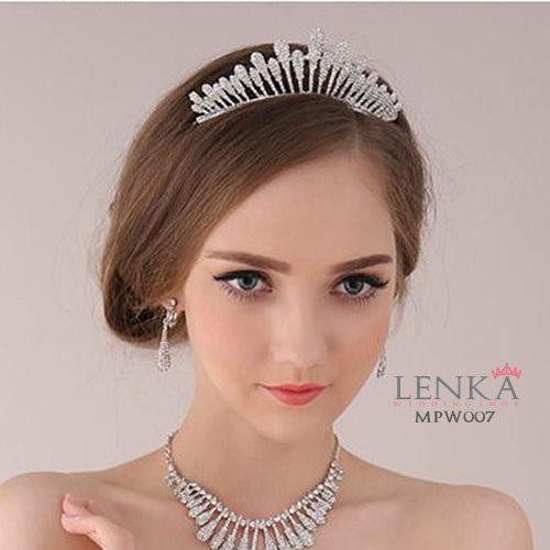 [PRODUK FAVORIT] MAHKOTA PESTA AKSESORIS WEDDING PENGANTIN CROWN MPW007