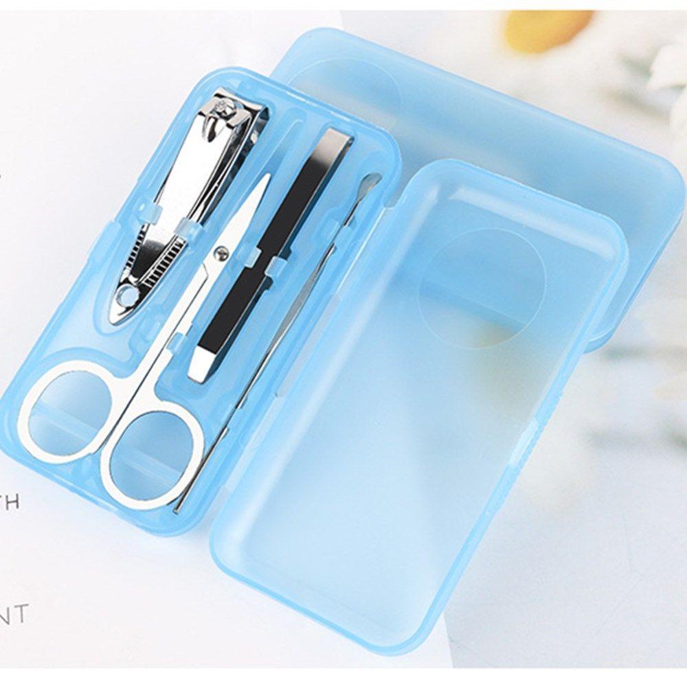 4pcs / Set Alat Manicure Pedicure Portable Warna Acak