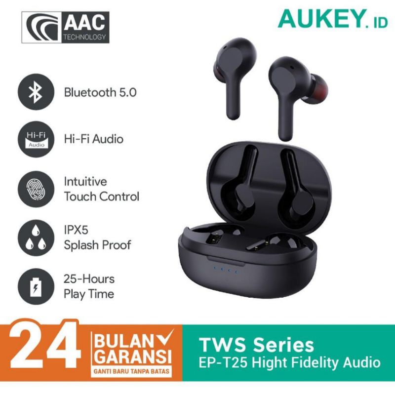 Aukey TWS Headset / Bluetooth EP-T25 High Fidelity Audio - 500538