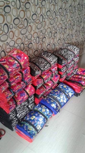 Tas kain micro satin super jumbo XL / tas barang / tas multifungsi / tas mudik/ tas piknik/ tas laundry