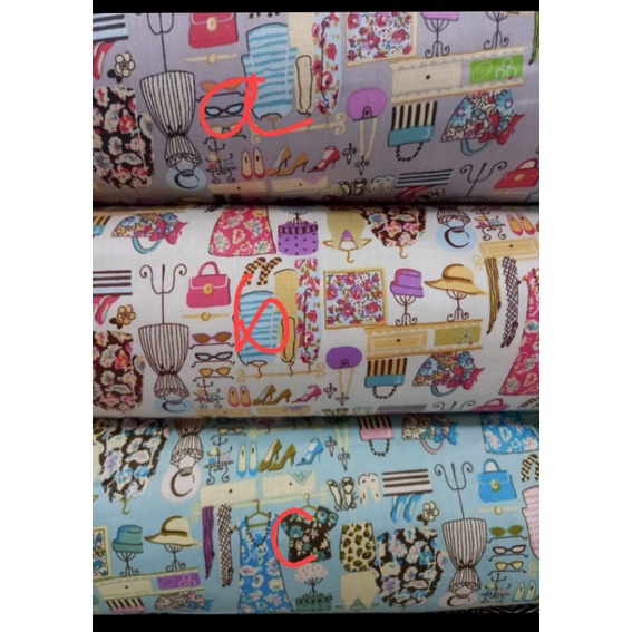 katun jepang tokai senko motif garis