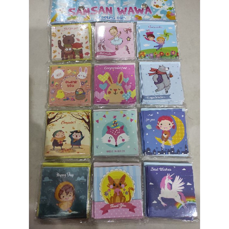 Kartu ucapan ulang tahun / kartu ucapan bayi / greeting card + amplop