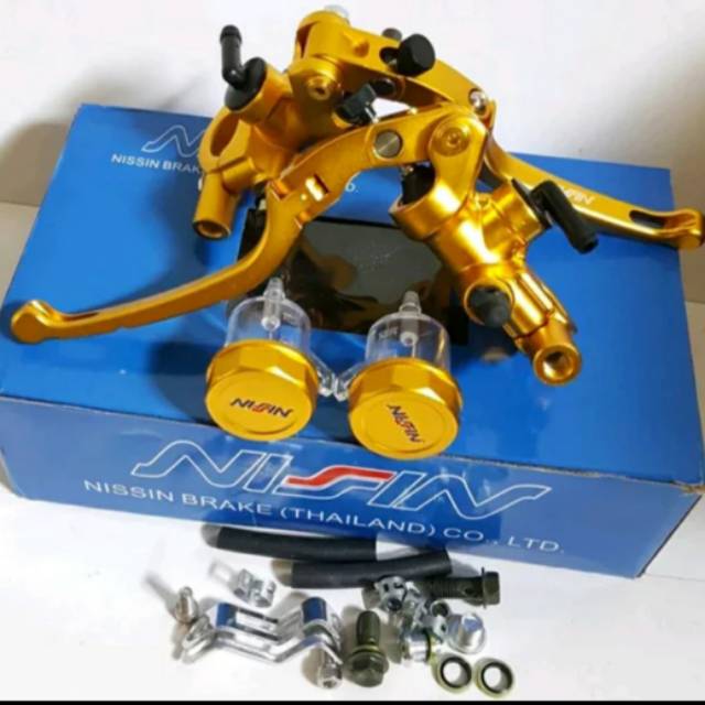 Master rem tabung set kanan kiri original nissin CNC GOLD pnp pcx thailand new pcx lokal nmax m-max