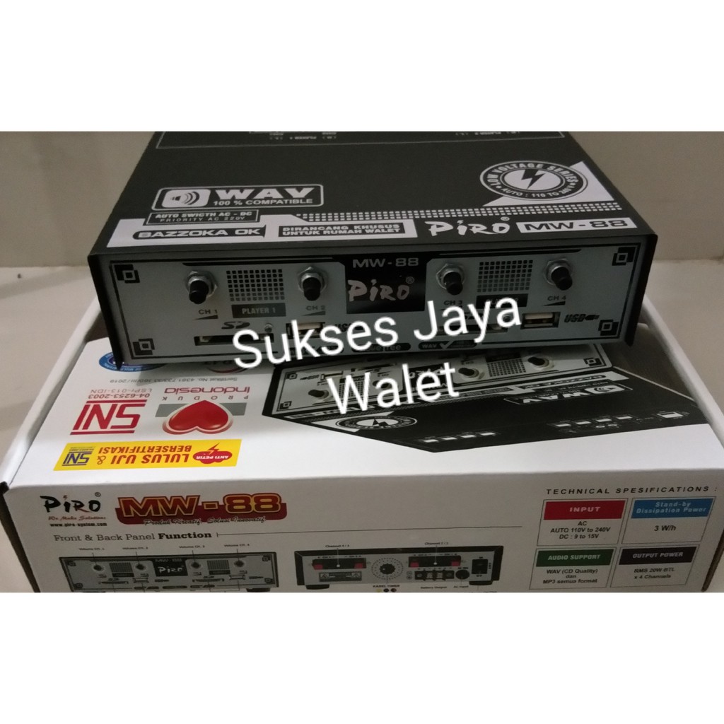Ampli Walet MW 88 Anti Petir Amplifier Walet Piro MW 88 MW88