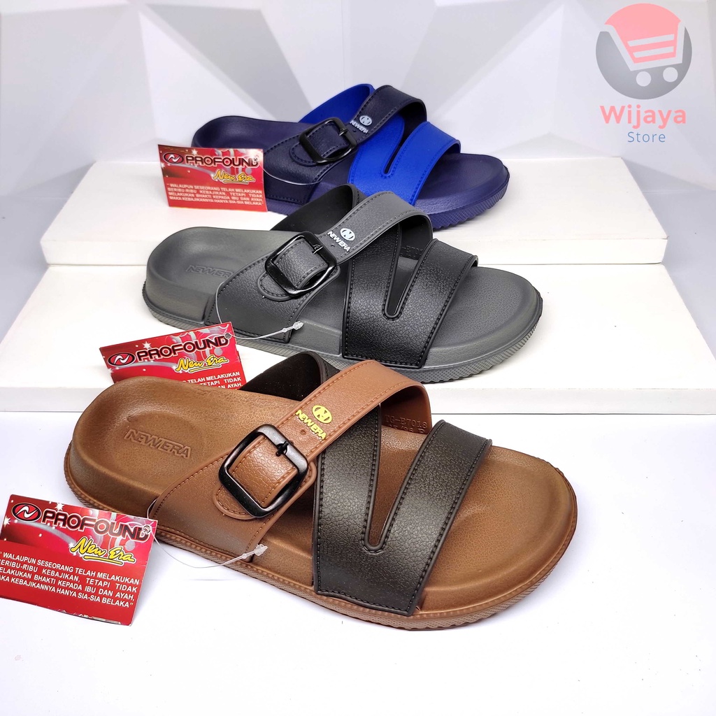 Sandal Slop Karet Anak Cowok New Era 37018 Sendal Slide Karet Anak Laki-Laki Gaya Kasual untuk Aktivitas Sehari-hari