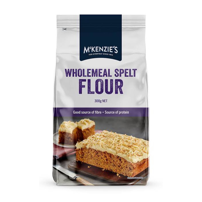 

McKenzie’s Wholemeal Spelt Flour Tepung Gluten Free Whole Grain Bahan Roti Kue Baking Cake Grain