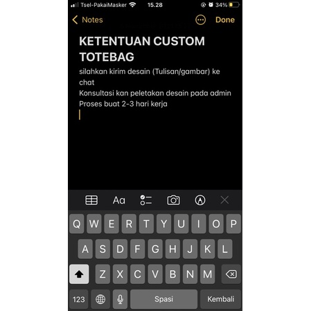 Tote Bag Tas Belanja Kanvas Natural Katun Bisa Custom Desain [tshirtallday]