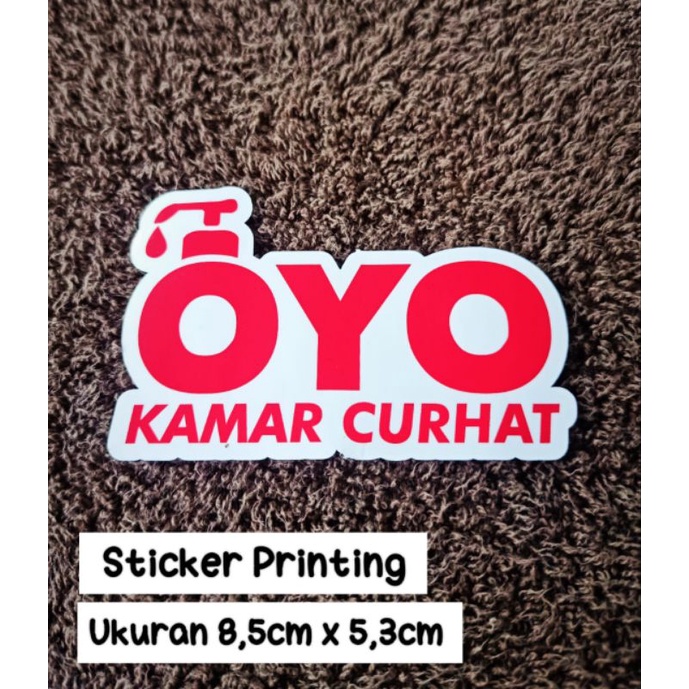 sticker printing OYO KAMAR CURHAT