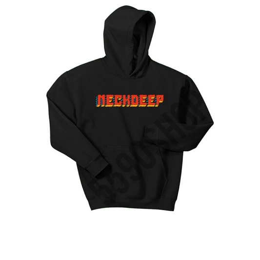 Jaket Hoodie Band Neck Deep