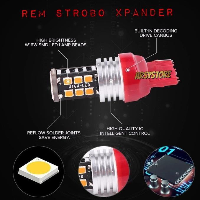 Lampu Rem Strobo Mitsubishi Xpander T20 LED Emperor Extrime Bright