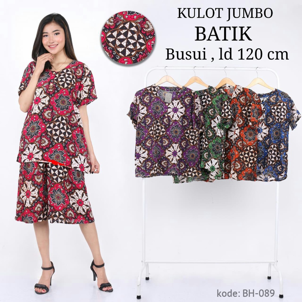 Setelan Kulot Jumbo Batik Kode BH-089