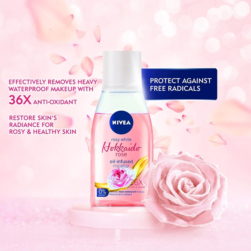 NIVEA HOKKAIDO ROSE OIL-INFUSED MICELLAR 125ML