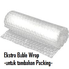 

EXTRA BUBBLE WRAP ⚠️ HANYA SEBAGAI TAMBAHAN PACKING - FREE KARDUS