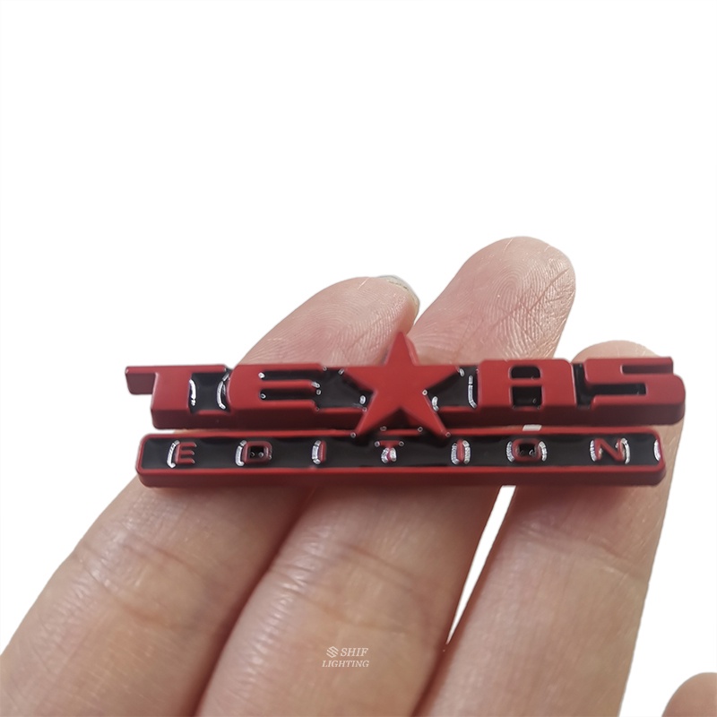 1pc Stiker Emblem / Badge Metal Bentuk Bintang Untuk Mobil Ford TEXAS Edition