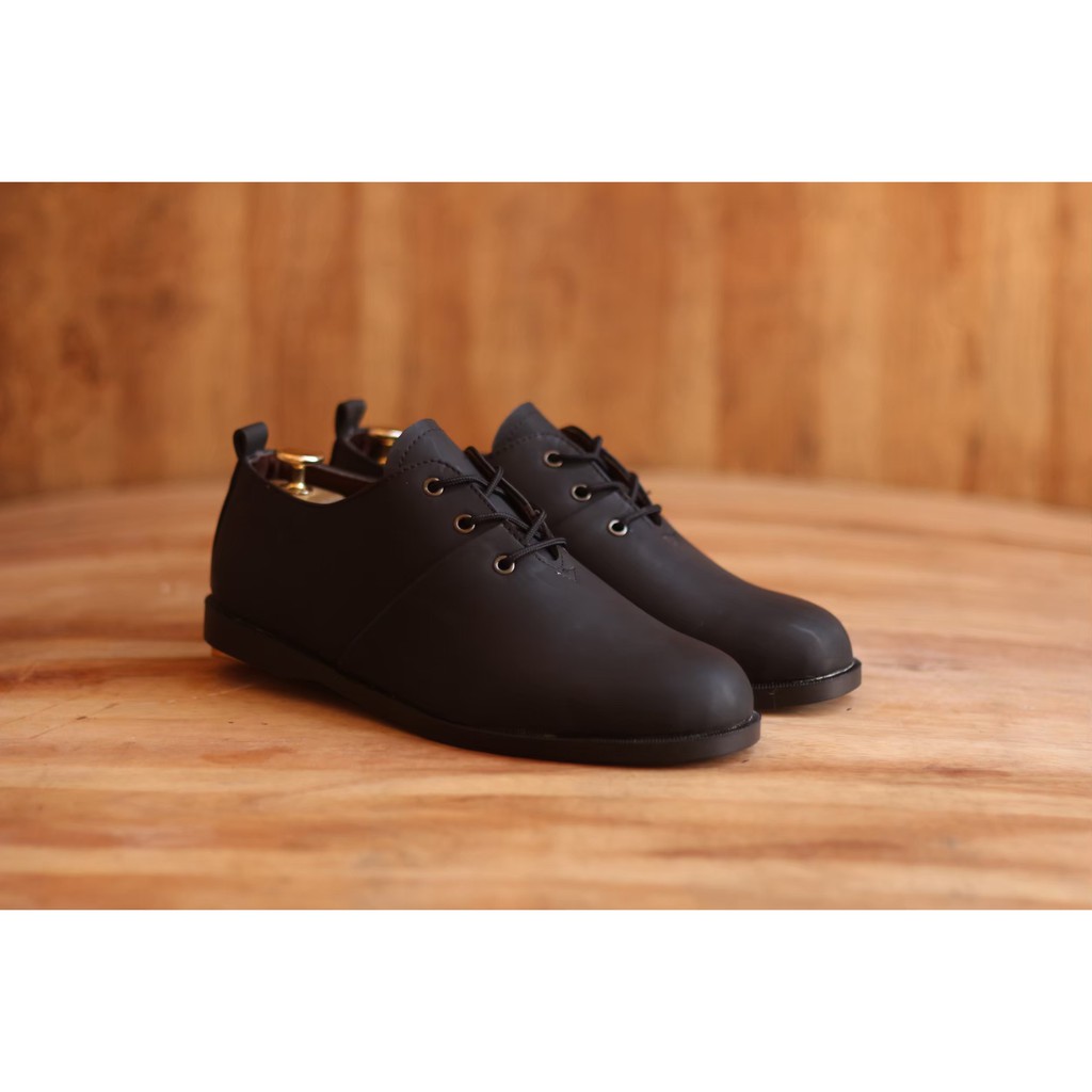 Sepatu Cevany Makdor Series Sepatu Pantofel Hitam Formal Kulit Kerja Casual Pria/Cowok Original Foot