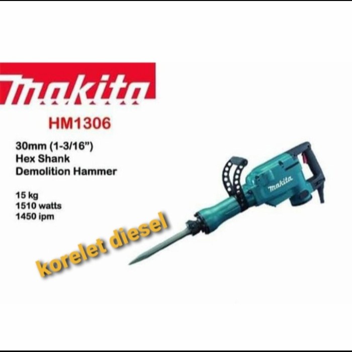 Mesin Bobok Beton Jack Hammer MAKITA HM1306 Demolition hammer