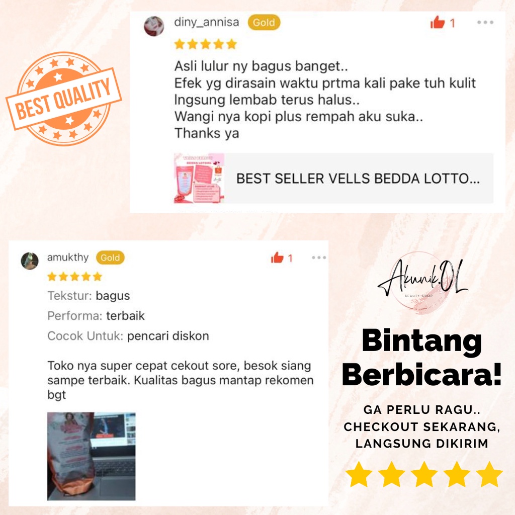 BEST SELLER VELLS BEDDA LOTTONG  | Vellsbeauty lulur vells bedda lotong | bedda lotong velis | bedda lotong velis store | Bedda lotong by velis store BPOM vells beauty | Bedda LOTONG Velis | beddalotongvelis | vells beauty bedda lotong |